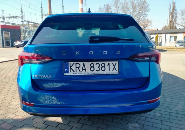 Skoda Octavia cena 109500 przebieg: 55000, rok produkcji 2022 z Skawina małe 191